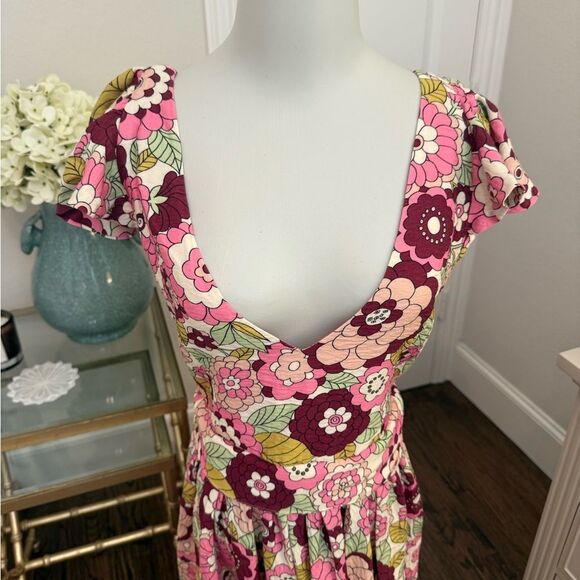 Dodo Bar Or Jenny open-back floral-print textured-twill maxi dress-kk9 - Picture 7 of 10